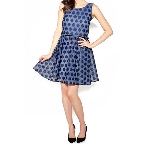 betsey johnson blue polka dot dress Betsey Johnson | Dresses | Betsey Johnson Blue Polka Dot Dress Sz 2